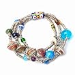Handmade, Fair Trade, Upcycled 3-Strand Eco-Fusion Bracelet
