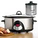 Crock Pot SCVC609C-SS 6-Quart Oval Programmable Slow Cooker w/ Little Dipper
