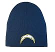 NFL Beanie San Diego Chargers Cuffless - Navy Blue White Bolt