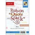 DCWV Rub-On Quote Stack - Boy