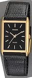 Gold Tone Dress Watch Black Dial