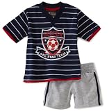 Nannette Baby-Boys Infant 2 Piece Soccer Short Set