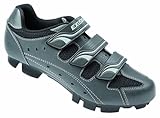 Exustar 22265 MTB Cycling Shoes Metallic Titanium/Silver/Black