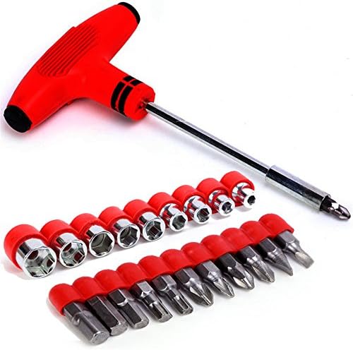 DeanKe T-type Family Car Repair Tools Screwdriver Combination Package -24PCS