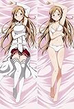 Japan Anime Sword Art Online SAO Asuna Decorative Hugging Body Pillow Cover Case Double-sided 59.06'x19.69'