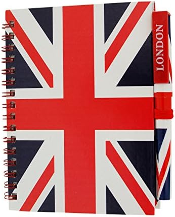 Union Jack Design hard Cover Notepad &amp; Pen Souvenir/Memento SC1393 (Union Jack Flag)