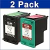 2 PACK Remanufactured INK CARTRIDGE FOR HP 94 + HP 95 C8765W / C8766W