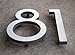 Modern House Number Aluminum Modern Font Number One