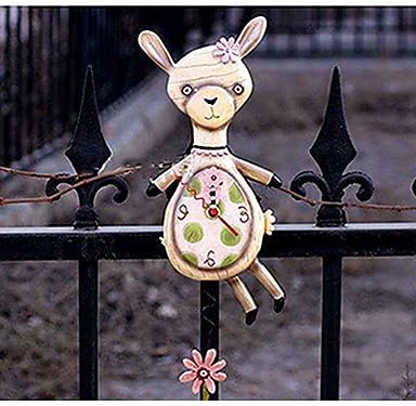 13"H Cartoon Alpaca Polyresin Wall Clock
