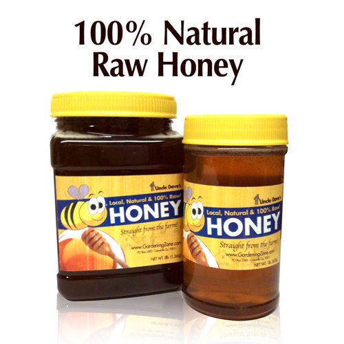 Natural Raw Honey, Fresh & Straight From the Farm - 100% Natural Honey - 1lb