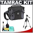 Tamrac 5765 Velocity 5x Photo Digital SLR Camera Hip Pack/Bag (Black) + Tripod + Accessory Kit for Canon Rebel T3, T3i, T1i, T2i, EOS 60D, 5D, 7D, Nikon D3000, D3100, D5000, D5100, D7000, D300s, Olympus Evolt E-5, E-30, E-620 & Sony Alpha A560, A580, A33, A35, A55