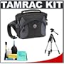 Tamrac 5765 Velocity 5x Photo Digital SLR Camera Hip Pack/Bag (Black) + Tripod + Accessory Kit for Canon Rebel T3, T3i, T1i, T2i, EOS 60D, 5D, 7D, Nikon D3000, D3100, D5000, D5100, D7000, D300s, Olympus Evolt E-5, E-30, E-620 & Sony Alpha A560, A580, A33, A35, A55