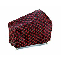 Two Dogs Designs Round Grill with Long Table Chili Peppers