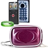 Flip Mino HD 2nd Generation Flip Video TPU Camera Carrying Case Pouch Sleeve-- ( PURPLE ) + CLEAR TPU Flip Mino HD 2G Skin + Flip Mino HD 2G Screen Protector + Vangoddy tm, Live*Laugh*Love wrist band!!!