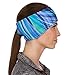 TrailHeads Print Headband | Ponytail Headband for Women | Ear Warmer for Running and Hiking - deep Dive Blue