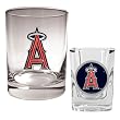 Los Angeles Angels MLB Rocks Glass & Square Shot Glass Set - Primary Logo Los Angeles Angels MLB Rocks Glass & Square Shot Glass Set - Primary Logo