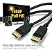 GearIT 3-Pack, Gold Plated DisplayPort to DisplayPort Cable 10 Feet - 4K Resolution Ready (DP to DP Cable) Black