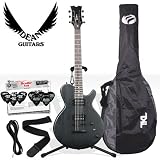 Dean EVO XM Transparent Black (EVOXM-TBK) Electric Guitar Kit - Includes: Cable, Strap, Stand, Planet Waves 12 Pick Shredder Pack & TKL Gig Bag!