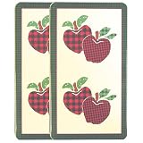 Ingleman Designs Apple Jack Rectangular Economy Burner Cover, Set of 2
