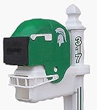 Michigan State Spartans Helmet Style Mailbox