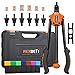REXBETI 14" Auto Pumping Rod Rivet Nut Tool, Professional Rivet Setter Kit with 7 Metric & SAE Mandrels and 70pcs Rivnuts, Upgraded Labor-Saving Design, Rugged Carrying Case