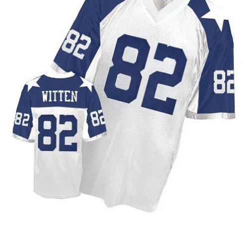 NFL Jerseys Dallas Cowboys #82 Witten White Thanksgiving Authentic Football Jersey Size 48-56 (Please Select the Size When You Order, Can Do Drop Shipping)