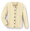 Aran Attraction Cardigan - Natural