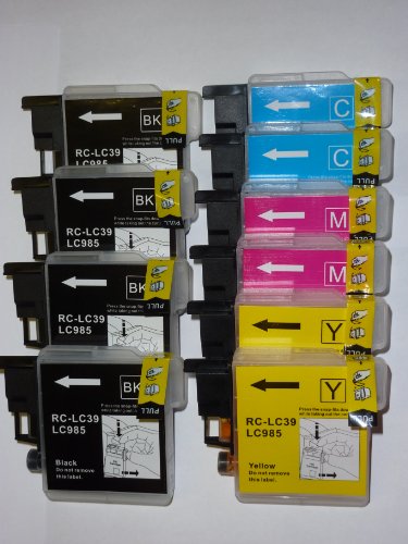 10 (2 full sets + 2 extra black) brother compatible 