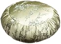 DreamTime Perfect Balance Zafu Cushion, Sage Brocade Blossom