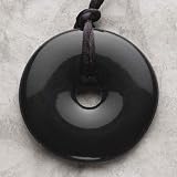 Smart Mom Teething Bling Donut Shaped Pendant Necklace (Onyx) ~ Smart Mom