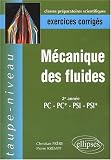 Mécanique des fluides PC-PC*-PSI-PSI* - Exercices corrigés