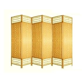 ENTWINE Natural Colour Handmade 6 Pane Room Divider / Splitter Screens