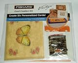 Card Creation Stencil Kit - Vintage Butterfly Design by Fiskars (Makes 6 Cards)