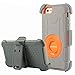 iPhone 6S Plus Case, iPhone 6 Plus case, BENTOBEN [Kickstand] [Belt Clip Holster] Hybrid Combo Shockproof Anti Scratch Full Body Protective Case for iPhone 6/6S Plus (5.5 Inch), Gray/Orange