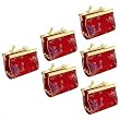 6 Chinese Coin Change Purse Jewelry Travel Pouch 3.25"
