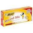 BIC Round Stic Ball Pen, Fine Point (0.8 mm), Red, 12 Pens (3 Packages of 12 Pens)