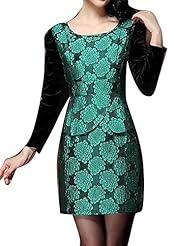 Bubble Dress Short Velvet Jacquard  Dress