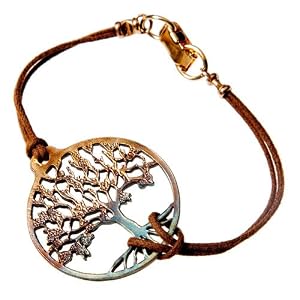Tree of Life Iridescent Cord Bracelet