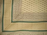 Bagru Block Print Tapestry-Coverlet-Bedsrpead-Twin