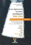 Revue Montchrestien  / Les épreuves écrites juridiques