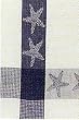 Waffle Weave 100% Cotton Blue Starfish Dishtowel 18" X 28" Set / 6