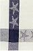 Waffle Weave 100% Cotton Blue Starfish Dishtowel 18" X 28" Set / 6