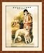 Shanghai Lady - Lady With Hound by Unknown - Framed Artwork