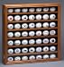 Sporting Goods : Wood Golf Ball Collector Display Case 48 Balls Walnut Finish