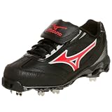 : Mizuno Men's 9-Spike Pro Limited Low G4 Cleat,Black/Red,8 M
