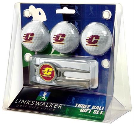 Central Michigan Chippewas Cmu Ncaa Kool Tool 3 Golf Ball Gift Packs