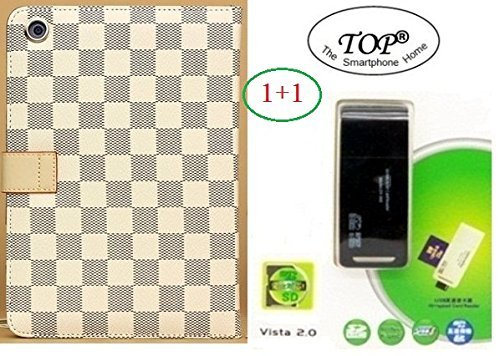 TOP® Quality PU Leather Cover Case for iPad Air 2, PU Leather Stand Case for iPad Air 2, for iPad 6 Case Cover, for iPad 6 Stand Leather Case, Fashion Case for iPad Air 2 with Card Holder and Hand Strap, Luxury Stand Cover Case for iPad Air 2 (AB#00-5) 6~10 DAYS DELIVERY to USA!