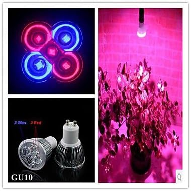 UR Spotlights GU10 5W 3Red+2Blue Full Spectrum Led Grow Light Smallest for Flowering (85-265V)
