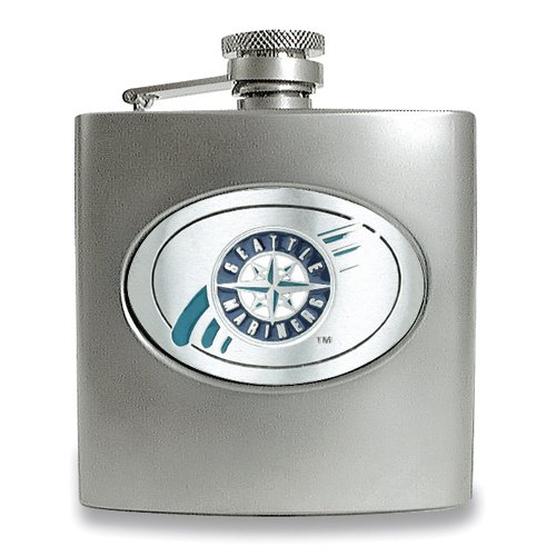 Seattle Mariners Stainless Steel Hip Flask