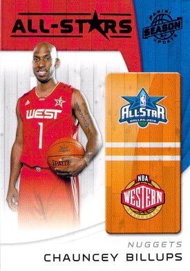 2010-11 Panini Season Update All-Stars Chauncey Billups Denver Nuggets #4 Basketball Card